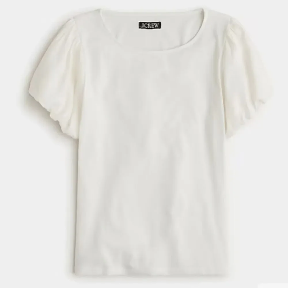 J. Crew Cream Ruffled Short Sleeve Blouse NWT Xsmall
